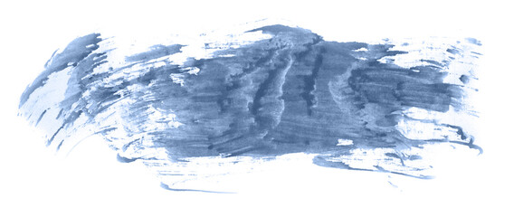 Abstract watercolor background hand-drawn on paper. Volumetric smoke elements. Navy blue color. For design, web, card, text, decoration, surfaces.