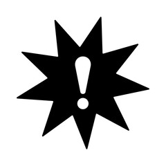 exclamation symbol icon vector design template