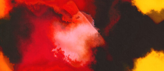 abstract watercolor background with watercolor paint with tomato, crimson and very dark pink colors and space for text or image