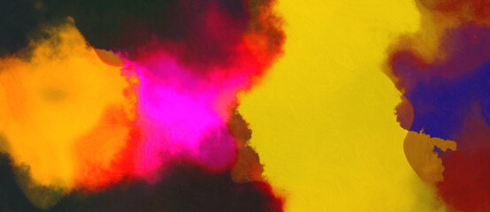 abstract watercolor background with watercolor paint with golden rod, amber and deep pink colors. can be used as web banner or background
