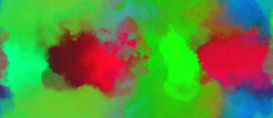abstract watercolor background with watercolor paint with lime green, crimson and old mauve colors. can be used as background texture or graphic element