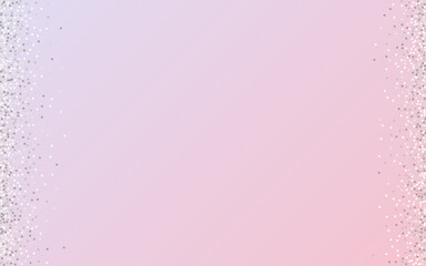 Silver Dust Rich Pink Background. Vector Rain 