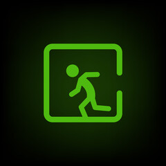 Danger Confined Space Symbol Sign, Vector Illustration.