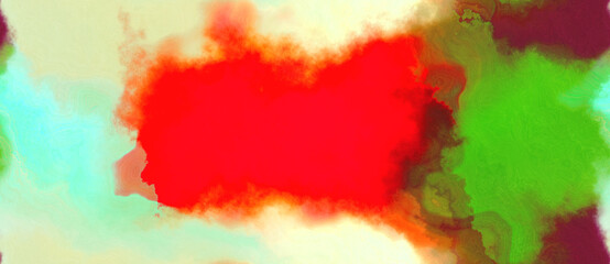 abstract watercolor background with watercolor paint with crimson, olive drab and tea green colors and space for text or image