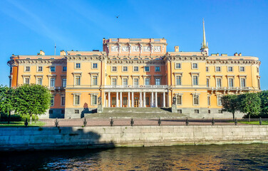 The Mikhailovsky (St Michael's) Castle also known as Engineer Castle, St.Petersburg, Russia