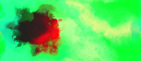 abstract watercolor background with watercolor paint with vivid lime green, very dark green and pale green colors. can be used as web banner or background