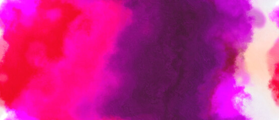 abstract watercolor background with watercolor paint with medium violet red, deep pink and very dark magenta colors. can be used as background texture or graphic element