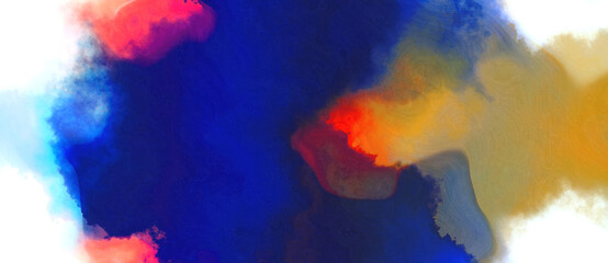 abstract watercolor background with watercolor paint with dark khaki, midnight blue and dim gray colors. can be used as background texture or graphic element