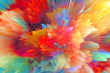 Fototapeta na wymiar multicolored colorful vivid color abstract background by computer graphic image