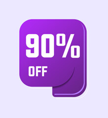Sales Vector badges for Labels, , Stickers, Banners, Tags, Web Stickers, New offer. Discount origami sign