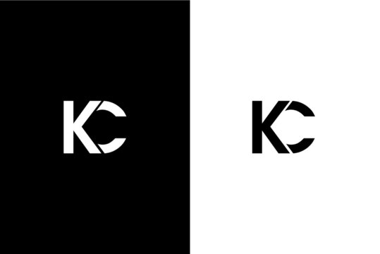 KC, CK Letter logo design template vector