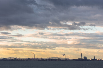 Fototapeta premium 東京湾アクアライン・海ほたるPAからの風景