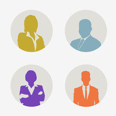 People icon. Vector illustration.