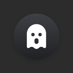 Anonymous -  Matte Black Web Button