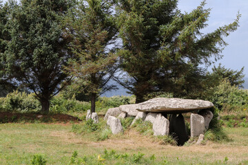 Dolmen - gallery grave of Ile Grande, Pleumeur-Bodou in Brittany