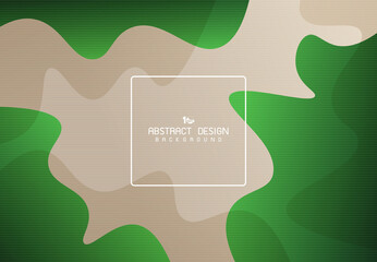 Abstract gradient green free shape pattern design of nature concept background. illustration vector eps10