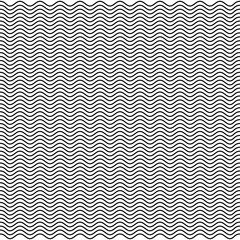 wavy line pattern vector illustration. Geometric black pattern.