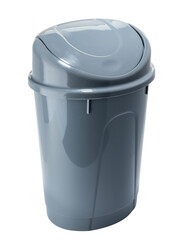 plastic trash can with lid