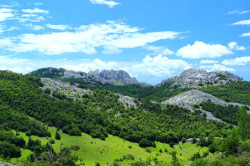 Fototapeta na wymiar Velebit mountain peaks Tulove grede, Croatia