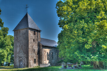 Das verlassene Dorf Wollseifen bei Vogelsang in der Eifel