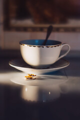 cup of coffee on the table