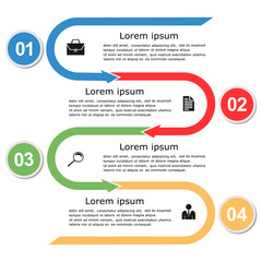 Fototapeta premium Vector abstract illustration. Infographics.