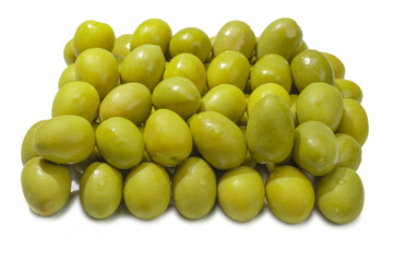 Tasty mix olives background.