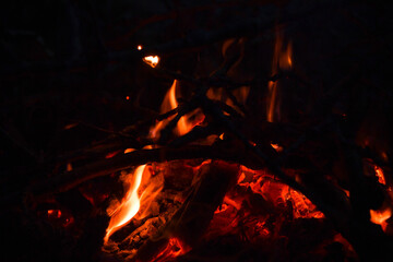 fire, flame, heat, firewood, burn, fireplace, hot, bonfire, flame, bonfire, burning, red, orange, warm, camp, night, light, camping, coal, black, yellow, barbecue, flame, danger, coal, firewood, smoke