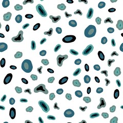 Light BLUE vector seamless template with circles. Glitter abstract illustration with blurred drops of rain. Trendy design for wallpaper, fabric makers.