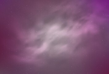 Light Pink vector background with astronomical stars. Blurred decorative design in simple style with galaxy stars. Smart design for your business advert.
