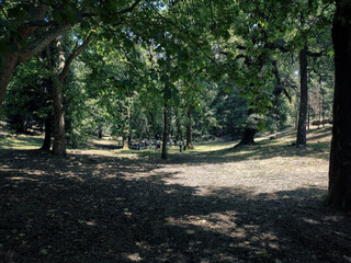 Beautiful picnic area at Valinhas, Santo Tirso, Portugal. A space located in the parish of Monte Córdova, where the much attended 
