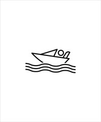boating icon,vector best line icon.
