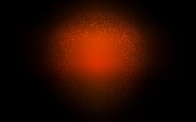 Dark Red vector pattern with night sky stars. Glitter abstract illustration with colorful cosmic stars. Template for cosmic backgrounds.