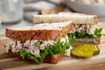 Tuna Fish Sandwich on Multiseed Bread