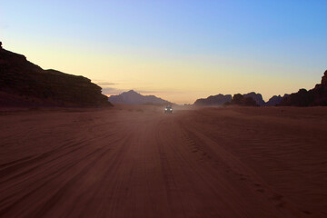 Fototapeta na wymiar evening desert