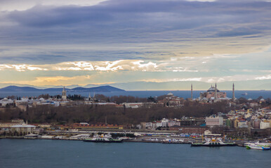 Fototapeta premium cloudy Istanbul