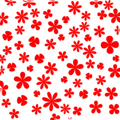 abstract floral pattern. Modern vector graphic. white background. Geometric leaf ornament