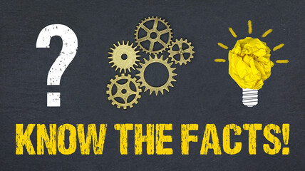 Obraz premium Know the Facts!