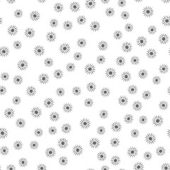 abstract floral pattern. Modern vector graphic. white background. Geometric leaf ornament