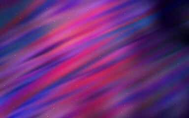 Dark Purple, Pink vector texture with milky way stars. Shining colored illustration with bright astronomical stars. Pattern for astrology websites.