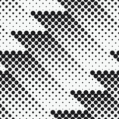   Vector seamless pattern. Stylish texture with wavy lines from different circles.