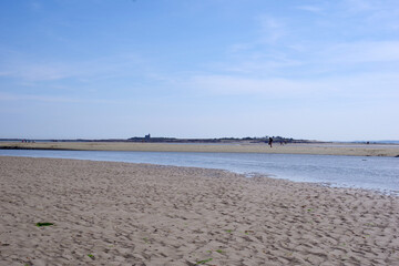 Marée basse sur la côte normande, Manche
