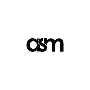 asm letter original monogram logo design