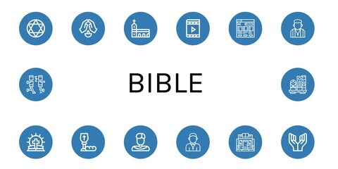bible icon set