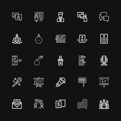 Editable 25 speech icons for web and mobile