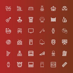 Editable 36 classic icons for web and mobile