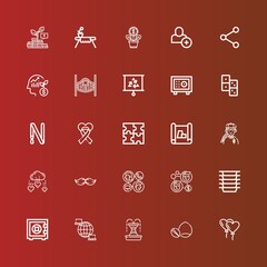 Editable 25 group icons for web and mobile