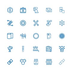 Editable 25 dna icons for web and mobile
