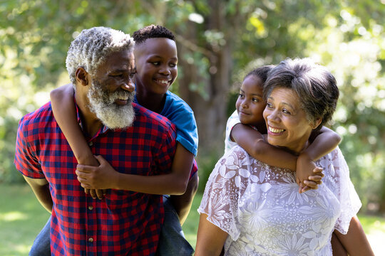 Senior Mixed Race Couple Enjoying Their Time At The Garden