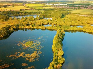 Kingsbury water park aerial photography, drone landscape